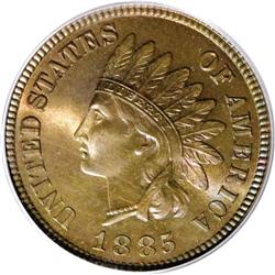 1885 1C PR67 Brown PCGS. Both sides of this extraordin