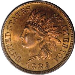 1886 1C Type One PR65 Red PCGS. The Type One 1886 is m