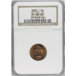 1895 1C PR66 Red NGC. Sharply struck with fiery red an