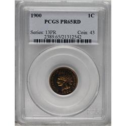 1900 1C PR65 Red PCGS. Aside from several minute and u