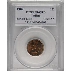1909 1C PR66 Red PCGS. Beautiful sunset-orange colors