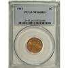 Image 1 : 1911 1C MS66 Red PCGS. A fire-red piece that has a gli