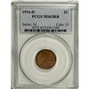 Image 3 : 1914-D 1C MS63 Red and Brown PCGS. More red than brown