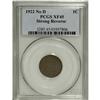 Image 3 : 1922 No D 1C Strong Reverse XF45 PCGS. FS-013.2. Die P