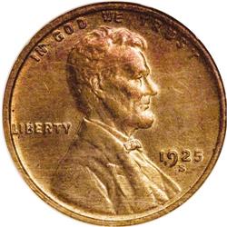 1925-S 1C MS65 Red and Brown NGC. Mint State examples