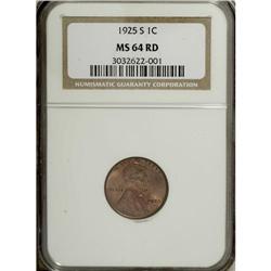 1925-S 1C MS64 Red NGC. A much, much more difficult da