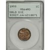Image 3 : 1955/55 1C Doubled Die Obverse MS64 Red PCGS. FS-021.8