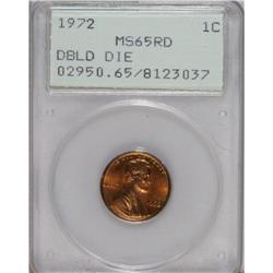 1972/72 1C Doubled Die MS65 Red PCGS. FS-33.3. Die #1.