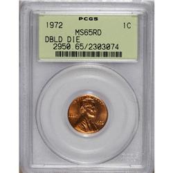 1972/72 1C Doubled Die MS65 Red PCGS. FS-033.3. Die #1