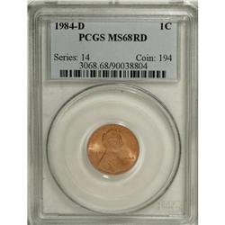 1984-D 1C MS68 Red PCGS. All of the design elements ar