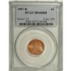 Image 1 : 1987-D 1C MS68 Red PCGS. Blazing luster illuminates th