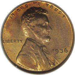 1936 1C Type One--Satin Finish PR65 Red PCGS. David La