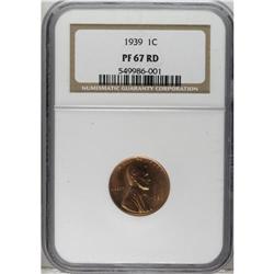 1939 1C PR67 Red NGC. Crisply struck and nicely preser