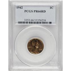 1942 1C PR66 Red PCGS. Beautiful pumpkin-gold and appl