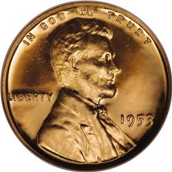 1953 1C PR67 Red Ultra Cameo NGC. Fantastic field-moti