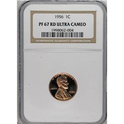 1956 1C PR67 Red Ultra Cameo NGC. This lovely Superb G