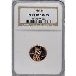 1956 1C PR69 Red Cameo NGC. Seamless, reflective field