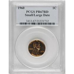 1960 1C Small Over Large Date PR67 Red PCGS. FS-024. T