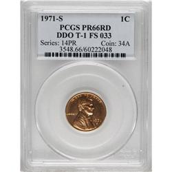 1971-S 1C Doubled Die Obverse, Type One, FS-033 PR66 R