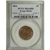 Image 1 : 1864 2C Large Motto MS64 Red PCGS, the 18 in the date
