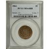 Image 1 : 1866 2C MS64 Red and Brown PCGS, essentially free from
