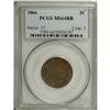 Image 3 : 1866 2C MS64 Red and Brown PCGS, essentially free from