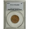 Image 1 : 1871 2C MS64 Red PCGS. A scarce, late-date two cent pi