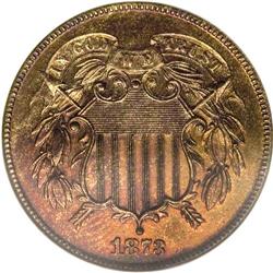 1873 2C Closed 3 PR65 Red and Brown NGC. While the 187