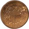 Image 1 : 1873 2C Closed 3 PR65 Red and Brown PCGS. There is no