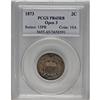 Image 3 : 1873 2C Open 3 PR65 Red and Brown PCGS. The Open 3 res