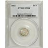 Image 1 : 1851 3CS MS66 PCGS. A satiny and carefully preserved e