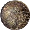 Image 1 : 1856 3CS MS65 NGC. Speckled sea-green, russet, and gol