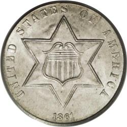 1861 3CS MS67 PCGS. The present sale has two Superb Mi