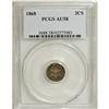 Image 1 : 1868 3CS AU58 PCGS. A briefly circulated survivor that