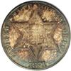 Image 1 : 1871 3CS MS67 PCGS. The tiny mintage of 3,400 business