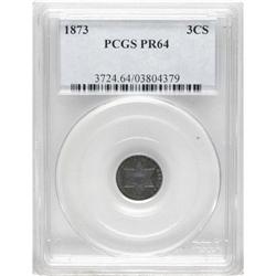 1873 3CS PR64 PCGS. The denomination that began as Ame