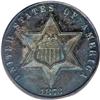 Image 1 : 1873 3CS PR65 PCGS. Intensely toned with impressive ca