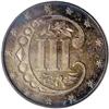 Image 2 : 1873 3CS PR65 PCGS. Intensely toned with impressive ca