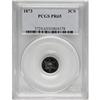 Image 3 : 1873 3CS PR65 PCGS. Intensely toned with impressive ca