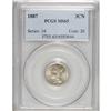 Image 3 : 1887 3CN MS65 PCGS. One of 5,001 business strikes, the