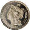 Image 1 : 1868 3CN PR67 Cameo NGC. The design motifs on both sid