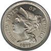 Image 1 : 1877 3CN PR66 Cameo PCGS. The 1877 three cent nickel h