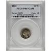 Image 1 : 1882 3CN PR67 Cameo PCGS. Streaks of light tan grace b