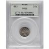 Image 1 : 1883 3CN PR66 PCGS. With a nominal mintage of 4,000 bu