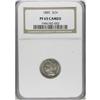 Image 1 : 1885 3CN PR65 Cameo NGC. Deeply mirrored silver-gray f