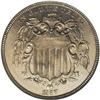 Image 1 : 1867 5C Rays MS65 NGC. A low mintage of 2,019,000 piec
