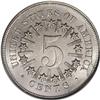 Image 2 : 1867 5C Rays MS65 NGC. The brilliant, silver-white sur