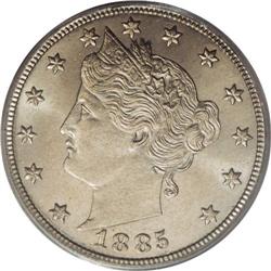 1885 5C MS65 PCGS. If one excludes the practically una