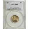 Image 3 : 1891 5C MS66 PCGS. Gold-orange patina, slightly less p