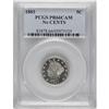Image 1 : 1883 5C No Cents PR66 Cameo PCGS. Sharply struck with